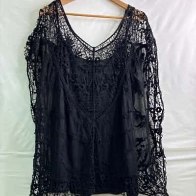 Millers Womens  Size 22 Party Top Black  