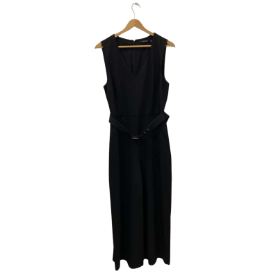 Portmans Womens  Size 12 Sleeveless Jumpsuit Black  