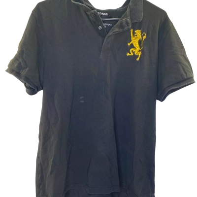 Giordano Mens T-shirt Size XL Black  / Gold 