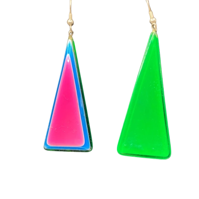  Womens Earrings Blue / Green / Pink  