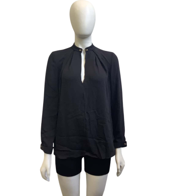 Zimmermann Womens  Size 8 Long Sleeve Top Black