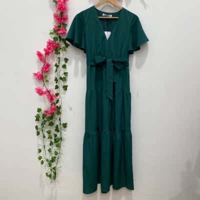 Style State Womens  Midi Dress Size 8 Emerald 