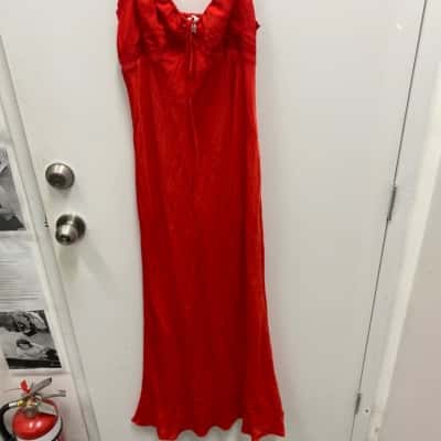 Princess Polly Womens  Size 14 Maxi Dress Red 