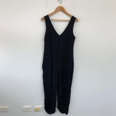 Sportsgirl Black Sleeveless Jumpsuit  Size 10 