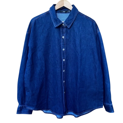 Sportsgirl Indigo Blue Denim Shirt Size 14