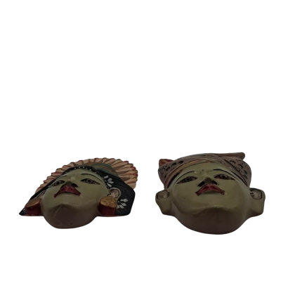 Bali wood faces 