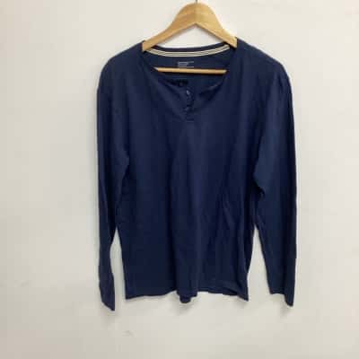 Henleys Mens  Size L Navy Blue (g)