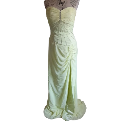  Fabio Sposa Womens  Size 12 Formal Dress Lemon