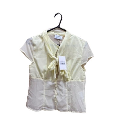 Pepper Mayo  Womens  Size 12 / L Blouse / Short Sleeve Top Yellow 