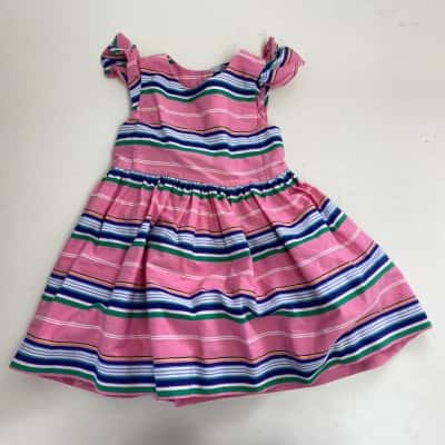 Ralph Lauren Kids Pink Striped Dress Size 12 