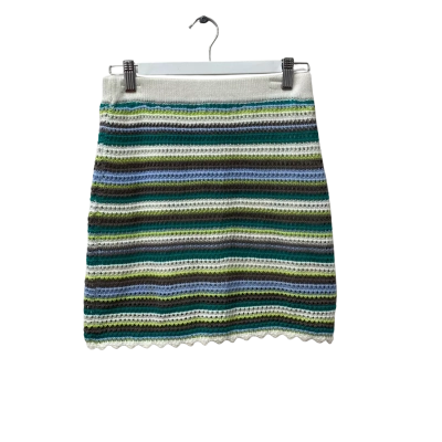 Glassons Womens  Size S Mini - Multi coloured Crochet Skirt