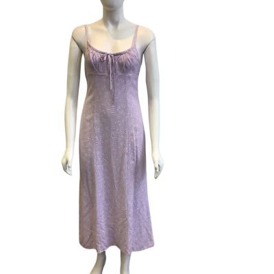 BNWT Kookai Women's Size EU 36 Caden Tie Midi Dress Lilac Floral 
