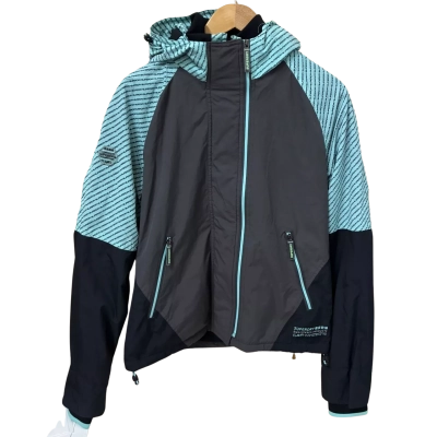 Superdry Womens Windbreaker Black  / Blue 
