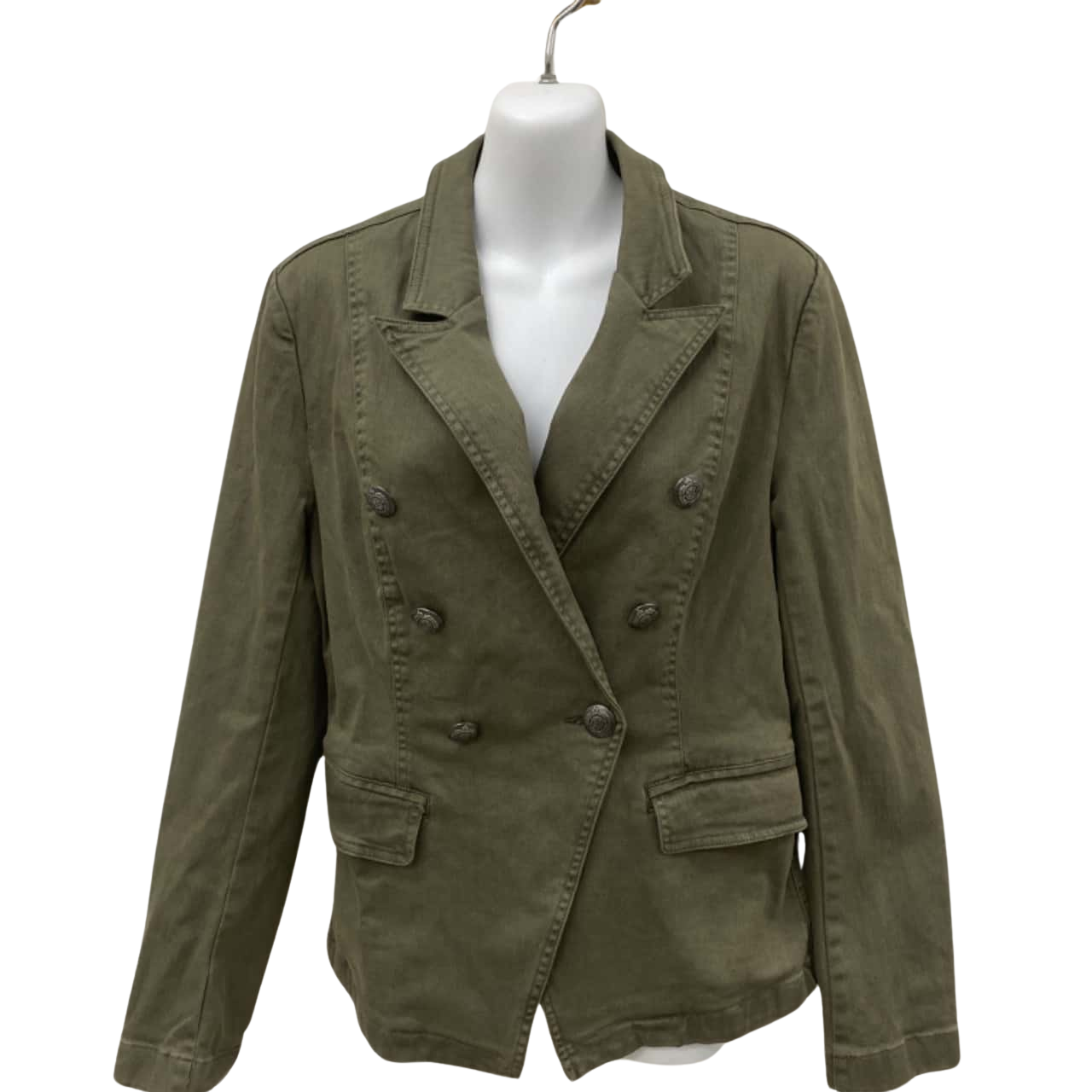 Just Jeans Womens Size 10 Button Up / Denim Jacket Khaki