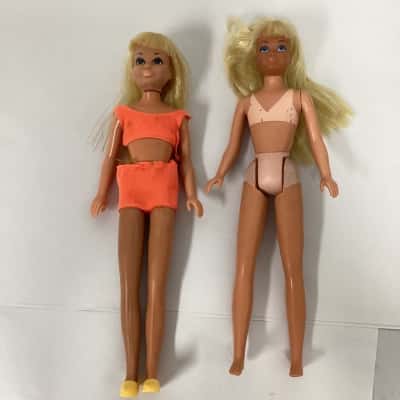 Pair of Vintage Skipper Barbie Dolls 