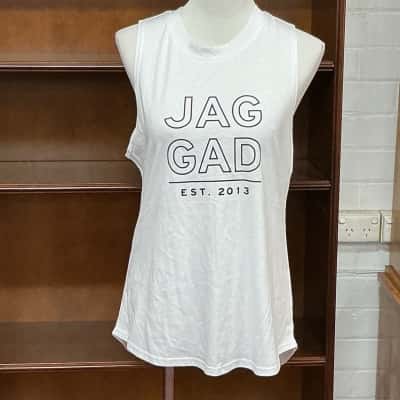 Jaggad Womens  Size S Sleeveless Top Pattern / White 