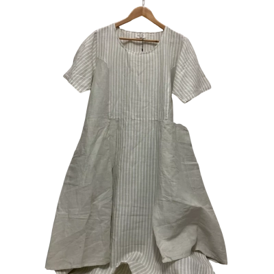Imagine FashionWomen's  Size L / M Midi Dress Cream 