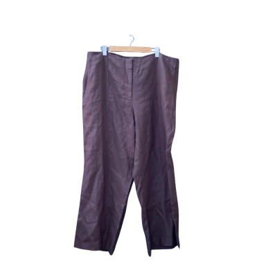 Forever New Curve Size 20 Wide Leg Pants Brown BNWT