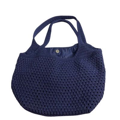 Womens The Sak Crochet Tote Bag Blue 