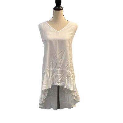 Serafina Womens Size M Sleeveless Top White