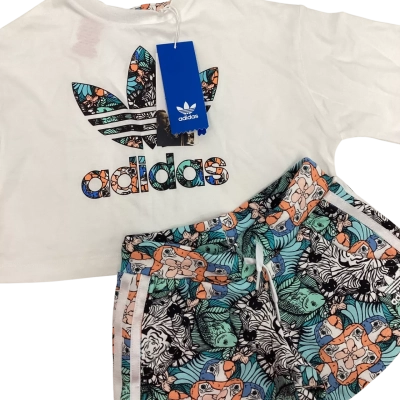 Adidas Set of Two Girls Size 3 Multicoloured / White 