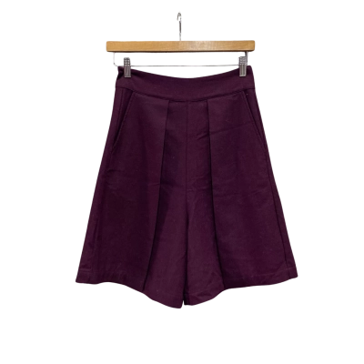 Alpha60 Womens  Size XS Tailored Shorts Purple 