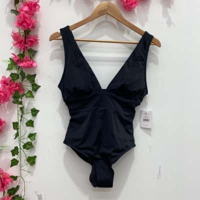 Andie Womens Onepiece Bathers Size S Black  