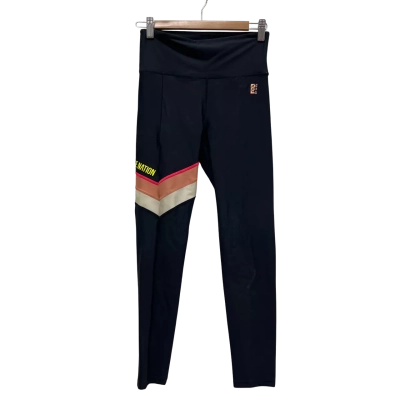 P.E Nation Womens Black/Pink/White Size M 