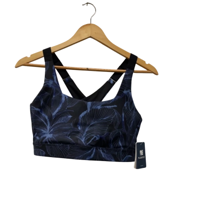 Ell & Voo Womens  Size XL Black  / Blue crop top
