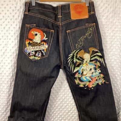 Ed Hardy Womens  Size 31 Bootcut Jeans 