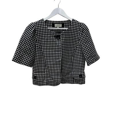 Veronika Maine Womens  Size 12 Cropped Top Black  / White 