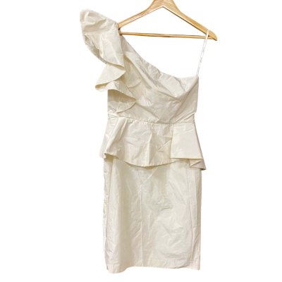 Carla Zampatti Womens Size 10 Cream Ruffle Dress