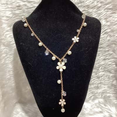  Womens Earrings / Necklace Gold / Other / White 