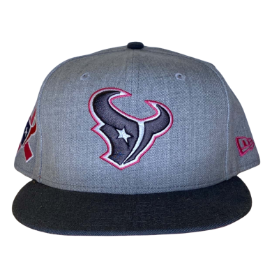 New Era Houston Texans  Grey / Pink  Size 7