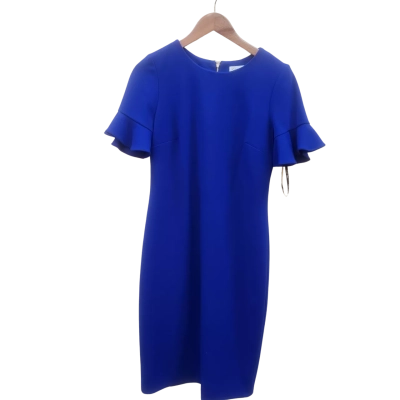 Size 10 Calvin Klein Royal Blue Dress