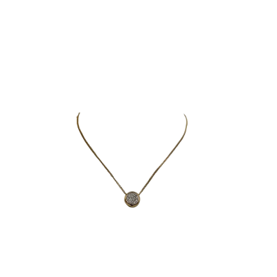 COSTUME - Brand New Guess Womens Necklace with Clear Stones Pendant #1