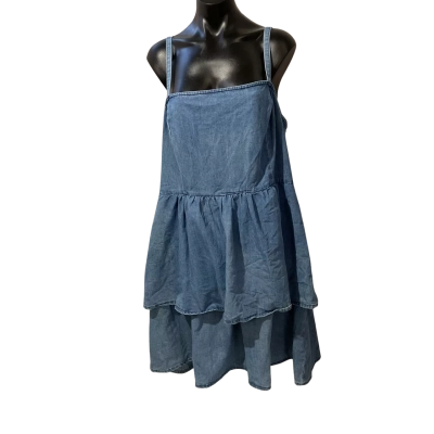 City Chic Womens  Size M Casual Dress Blue 