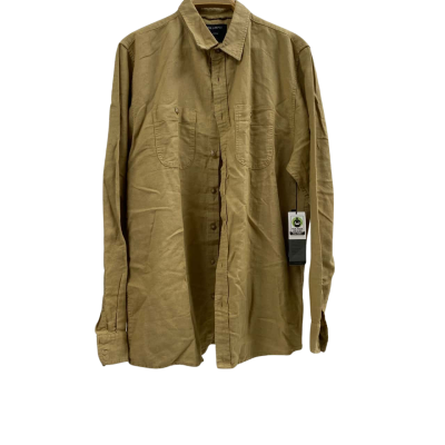  Mr Simple Men's Hemp & Organic Cotton Shirt Size XL Khaki BNWT RRP $119.95