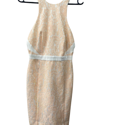 Tokito Womens  Size 8 sleeveless Cocktail Dress Cream / Orange 