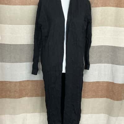 Country Road Womens  Size XXS Longline Cardigan Black  