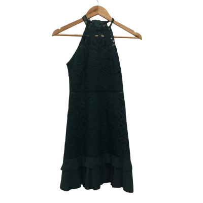 Two Sisters Womens  Size 6 Mini Dress Green 