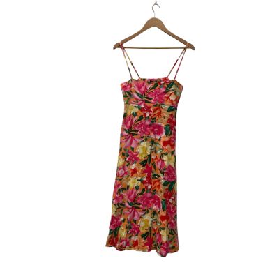 Dannii Minogue Womens  Size 10P Shoestring Strap Dress Floral / Multicoloured 