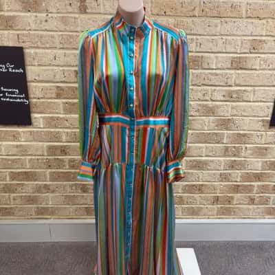 Sheike Womens stripe wanderlust dress Size 12 