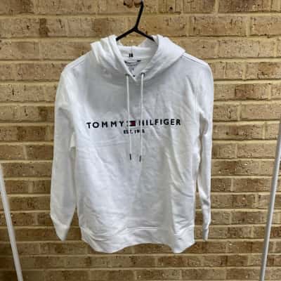 Tommy Hilfiger Mens white hoodie Size M 