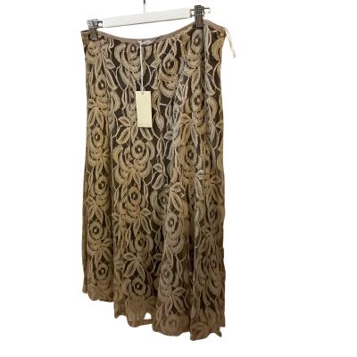 W. Lane Womens  Size 12 A-Line Skirt Cream 
