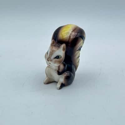 Adorable Vintage Miniature Squirrel Figure