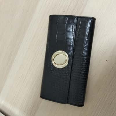 Oroton Womens Black Clutch Wallet VGUC