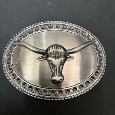 bull belt buckle 3