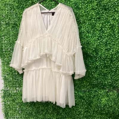 Mossman Womens  Size 14 Cocktail Dress Cream 