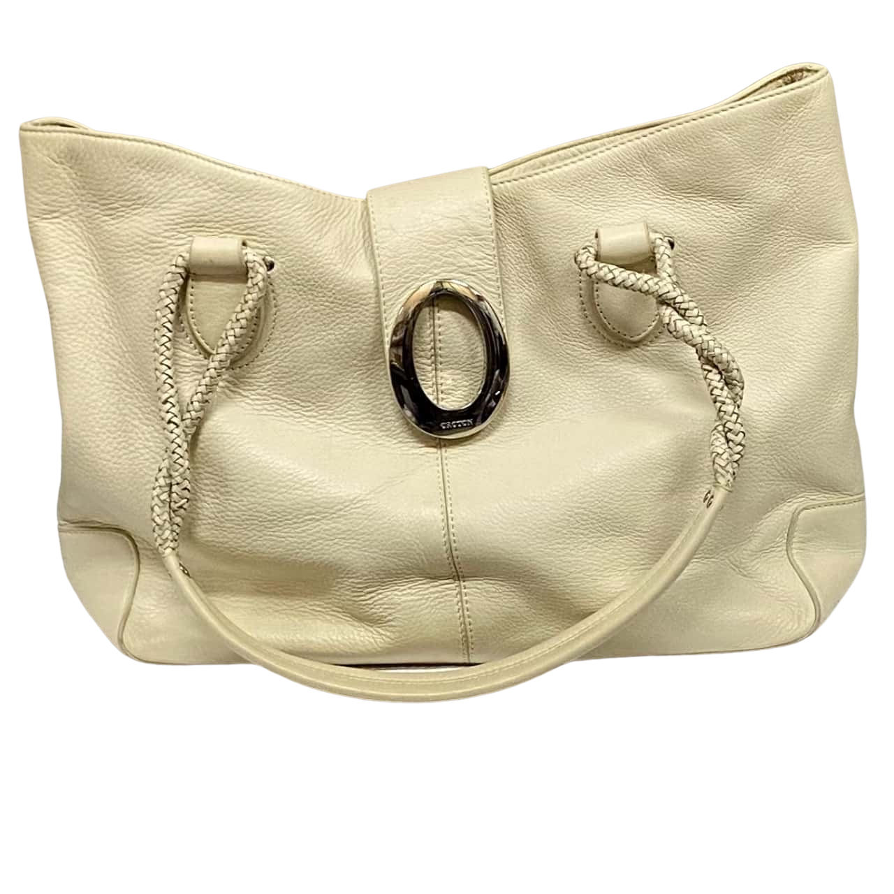 DISCOUNTED NOW Womens Oroton Leather Large Cream Handbag (s)